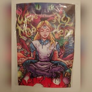 Alice In Wonderland Trippy Tapestry